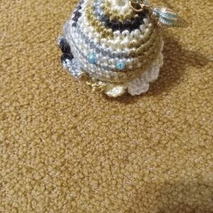 Handmade NWOT baby octopus keychain purple